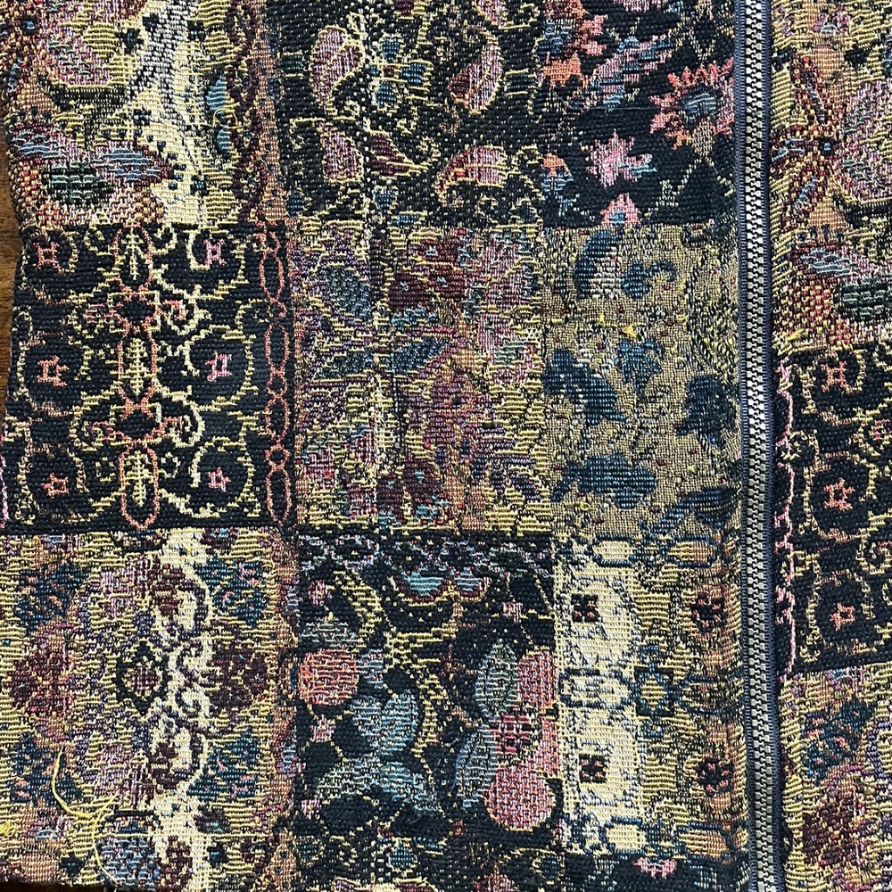 White Stag Patchwork Floral Patterned Tapestry Ja… - image 5